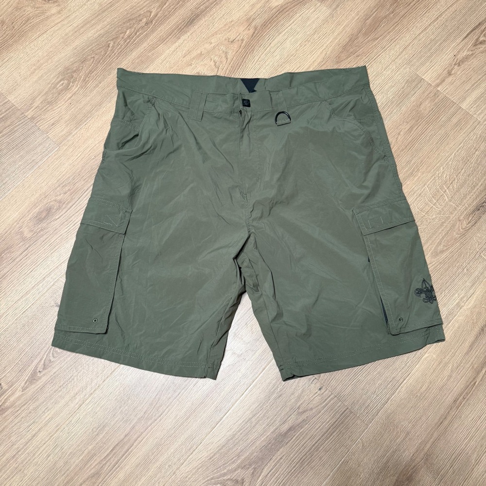 Boy Scouts America Centennial Uniform Shorts Ladies XL Olive Green Nylon Cargo